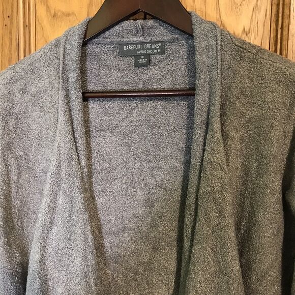 Barefoot Dreams Bamboo Chic Lite Calypso Wrap Womens 1X Open Cardigan Brown 436X - Picture 4 of 11